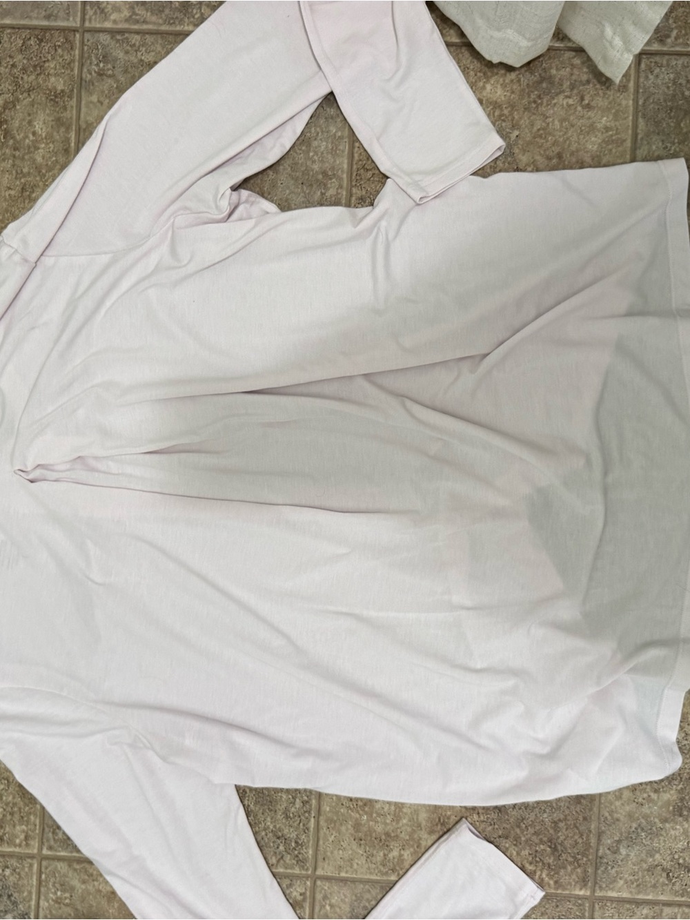 Athleta With Ease long Sleeve tee in light pink - Picture 2 of 3